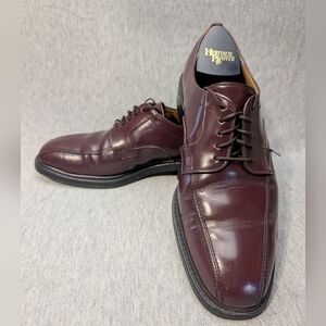 Benchmark Oxford Dress Shoes Men's 9.5 Maroon Bicycle Toe